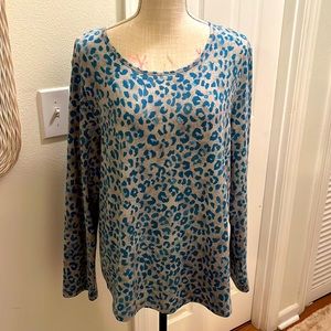 Weekends by Chico’s 3 animal print sweater